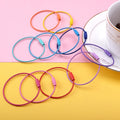 20 PCS Colorful Paint Steel Wire Rope Car Key Ring DIY Accessories, Car Key Ring