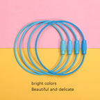 20 PCS Colorful Paint Steel Wire Rope Car Key Ring DIY Accessories, Car Key Ring