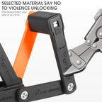 WEST BIKING Bicycle Anti-Theft Lightweight Folding Chain Lock, WEST BIKING Lock(Black Orange)