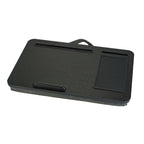 HQ-401 Bed Multifunctional Lazy Desk, Log, Black Wood