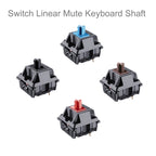 10PCS Cherry Shaft MX Switch Linear Mute Keyboard Shaft, Black Shaft, Red Shaft, Tea Shaft, Blue Shaft, White Shaft, Green Shaft, Silver Shaft, Mute Red Shaft, Mute Black Shaft
