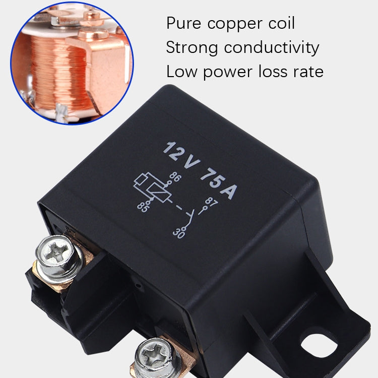 75A 24V 033200250 Forklift Relay Excavator Start Relay, Rated voltage: 24V, 12V, 24V