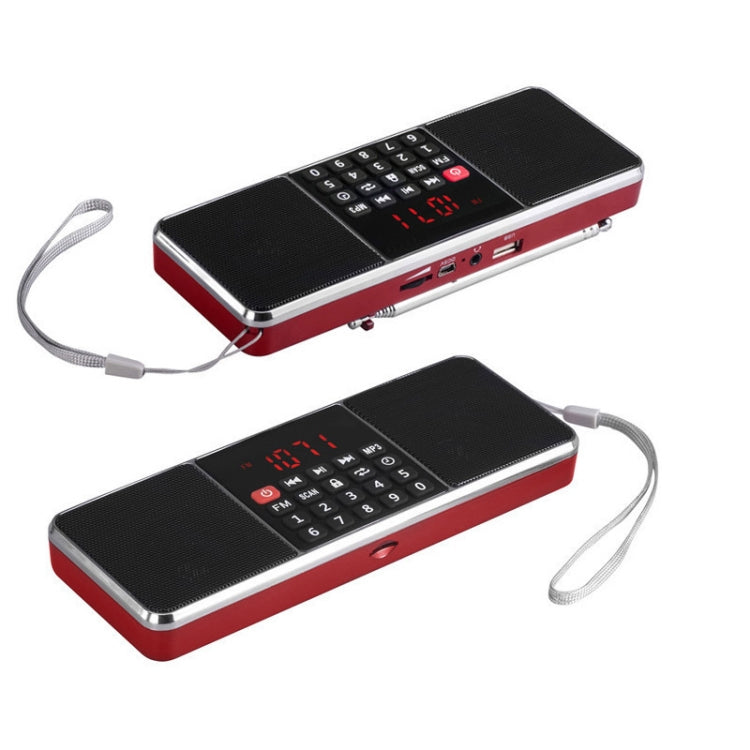 Dual Speaker Radio MP3 Player Support TF Card/U Disk with LED Display, L-288FM, L-288AM  Bluetooth