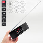Dual Speaker Radio MP3 Player Support TF Card/U Disk with LED Display, L-288FM, L-288AM  Bluetooth