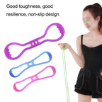 Fitness Weight Loss Muscle Training Stretching Multi-purpose Puller, Style: Single Hole (Pink), Single Hole (Pink), Single Hole (Green), Single Hole (Blue), Double Hole (Purple), Double Hole (Blue)