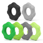 Hand Exercise Massage Bump Gear Type Silicone Grip Ring, Style: 50LB (Black), 30LB (Light Gray), 30LB (Light Green), 40LB (Deep Gray), 40LB (Grass Green), 50LB (Dark Green), 50LB (Black)