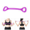 Home Workout Fitness Yoga Pull Rope Arm Back Puller, Purple, Blue