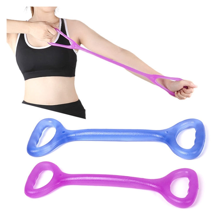 Home Workout Fitness Yoga Pull Rope Arm Back Puller, Purple, Blue