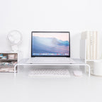 Computer Elevated Rack Monitor Bracket Storage Rack,Style:, Single Layer, Lengthen Single Layer, Double Layer, Single Layer+Three Layers, Double Layer+Three Layers