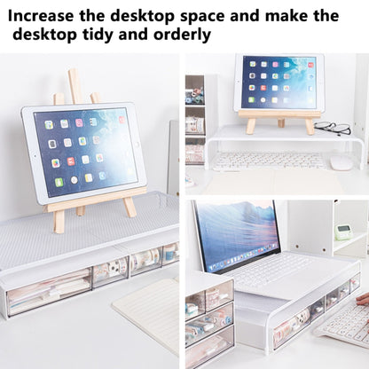 Computer Elevated Rack Monitor Bracket Storage Rack,Style:, Lengthen Single Layer