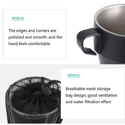 CLS 4 in 1 Outdoor 304 Stainless Steel Camping Cup