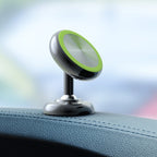 Car Aluminum Alloy Magnetic Mobile Phone Holder, Black (Luminous)