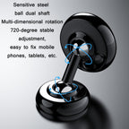 Car Aluminum Alloy Magnetic Mobile Phone Holder, Black (Luminous), Red (Luminous), Silver (Luminous)