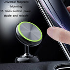 Car Aluminum Alloy Magnetic Mobile Phone Holder, Black (Luminous)