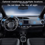Car Aluminum Alloy Magnetic Mobile Phone Holder, Black (Luminous)