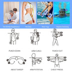 1pair Water Floating Dumbbell EVA Foam Swimming Pool Exercise Adjustable Dumbbell