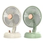 F10 Portable Quiet Desktop Retro Moving Head USB Fan, F10 Milk White, F10 Bean Green