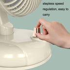 F10 Portable Quiet Desktop Retro Moving Head USB Fan, F10 Milk White, F10 Bean Green