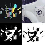 Pull Fuel Tank Pointer To Full Hellaflush Reflective Vinyl Car Sticker