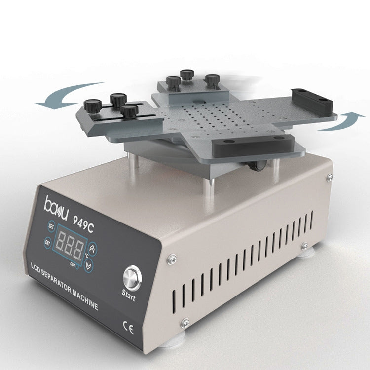 BAKU BA949C Heated 360-degree Rotating Fast LCD Screen Splitter, BA-949C EU Plug, BA-949C US Plug