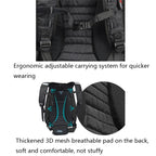 MOTOCENTRIC 11-MC-0077 Motorcycle EVA Turtle Shell Shape Riding Backpack, Red, Blue, Green, Black