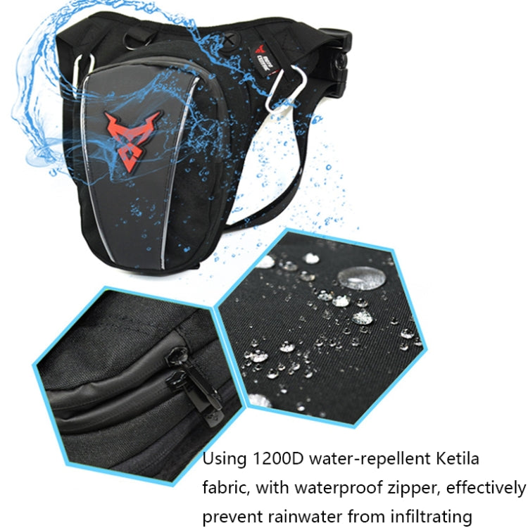 MOTOCENTRIC 11-MC-0105 Motorcycle Riding Leg Bag Waist Bag, 11-MC-0105 (Gray), 11-MC-0105 (Red), 11-MC-0105 (Blue), 11-MC-0105 (Green)
