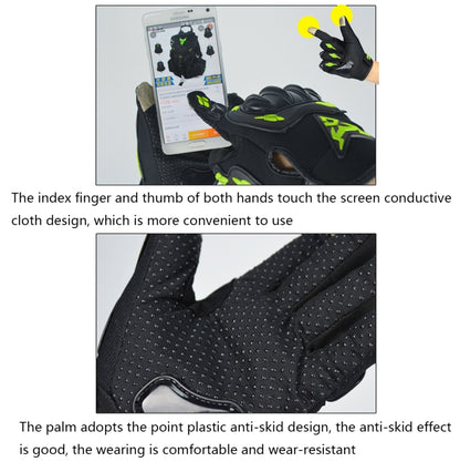 MOTOCENTRIC 13-MC-010 Touch Screen Motorcycle Breathable Gloves, M