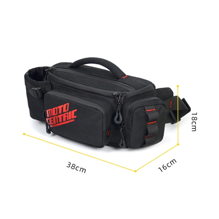 MOTOCENTRIC 11-MC-0112 Multifunctional Motorcycle Riding Messenger Waist Bag, Red, Blue, Green, Reflective