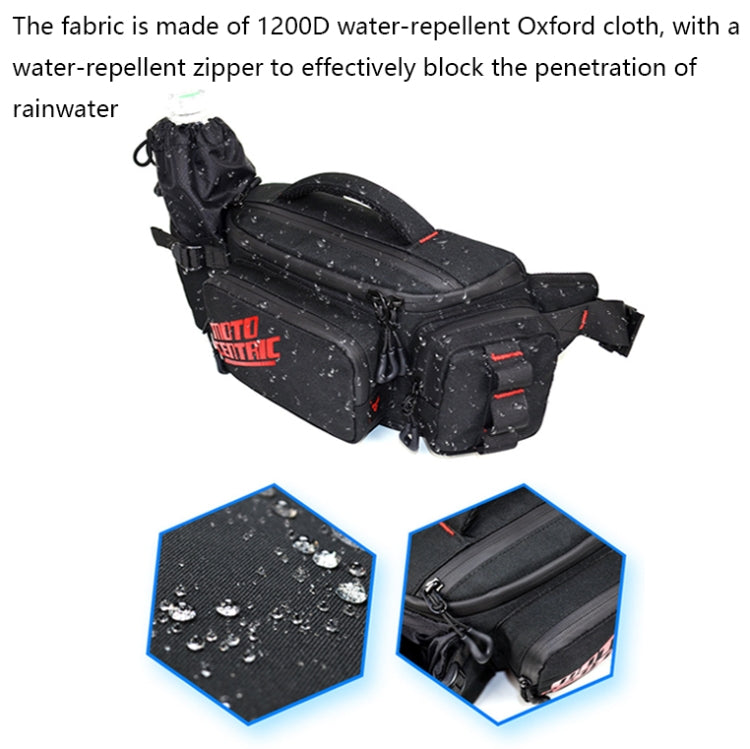 MOTOCENTRIC 11-MC-0112 Multifunctional Motorcycle Riding Messenger Waist Bag, Red, Blue, Green, Reflective