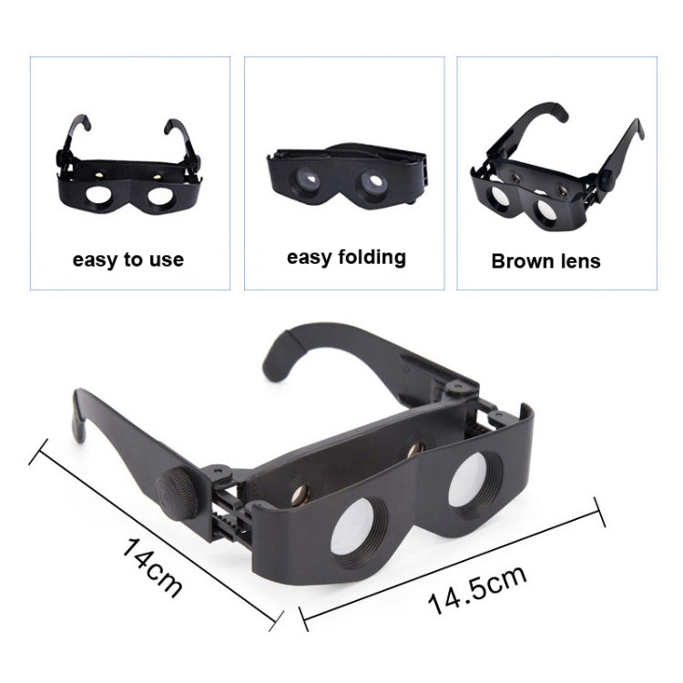 Fishing Binoculars HD Outdoor Magnifier Binoculars, 3X Only Telescope, 3X Telescope + Glasses Case