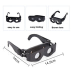 Fishing Binoculars HD Outdoor Magnifier Binoculars, 3X Only Telescope, 3X Telescope + Glasses Case