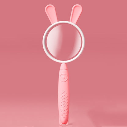 3x Magnifying Glass HD Cartoon Magnifying Glass Toy Gift For Children, Pink Rabbit, Coffee Bear, Blue Kitten, Yellow Deer