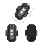 Bicycle Night Ride Warning Light Motorcycle Airplane Light UAV USB Charging Night Light, 3 Colors