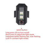 Bicycle Night Ride Warning Light Motorcycle Airplane Light UAV USB Charging Night Light, 3 Colors