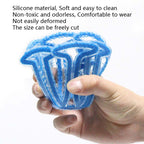 Riding Silicone Helmet Inner Pad Anti-Pressure Hair Breathable Portable Helmet Pad, Red, Blue, Black, Orange