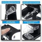 Desktop Multifunctional Chip Welding Repair Inspection Magnifying Glass with LED Light, 3-45X Black, 3-45X White