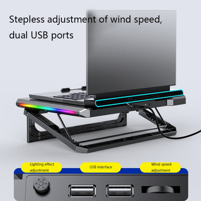 NUOXI Q9 RGB Lighting Effect Laptop Cooler