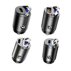 Car Fast Charge One Drag Two Cigarette Conversion Plugs, PD+PD, PD+QC