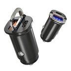 Hidden Car Fast Charge One Drag Two Cigarette Conversion Plug, HP13-F