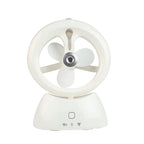 Mini USB Rechargeable Spray Fan Student Dormitory Office Desktop Mute Fan, Glossy White, Glossy Blue, Glossy Watermelon Red, Frosted Pink, Frosted Sky Blue, Frosted Matcha Green