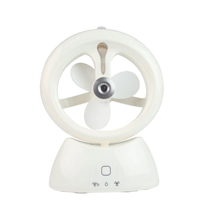 Mini USB Rechargeable Spray Fan Student Dormitory Office Desktop Mute Fan, Glossy White, Glossy Blue, Glossy Watermelon Red, Frosted Pink, Frosted Sky Blue, Frosted Matcha Green