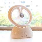 Mini USB Rechargeable Spray Fan Student Dormitory Office Desktop Mute Fan, Glossy White, Glossy Blue, Glossy Watermelon Red, Frosted Pink, Frosted Sky Blue, Frosted Matcha Green