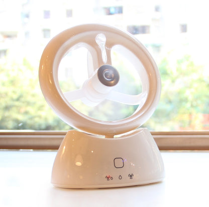 Mini USB Rechargeable Spray Fan Student Dormitory Office Desktop Mute Fan, Glossy White, Glossy Blue, Glossy Watermelon Red, Frosted Pink, Frosted Sky Blue, Frosted Matcha Green