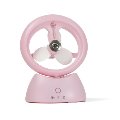 Mini USB Rechargeable Spray Fan Student Dormitory Office Desktop Mute Fan, Glossy White, Glossy Blue, Glossy Watermelon Red, Frosted Pink, Frosted Sky Blue, Frosted Matcha Green