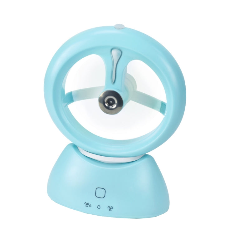 Mini USB Rechargeable Spray Fan Student Dormitory Office Desktop Mute Fan, Glossy White, Glossy Blue, Glossy Watermelon Red, Frosted Pink, Frosted Sky Blue, Frosted Matcha Green