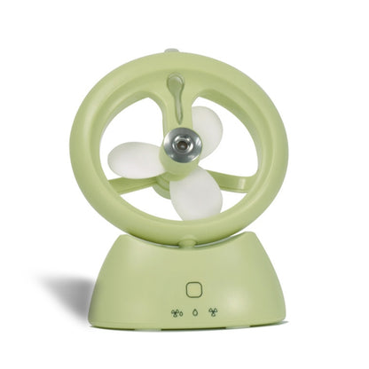Mini USB Rechargeable Spray Fan Student Dormitory Office Desktop Mute Fan, Glossy White, Glossy Blue, Glossy Watermelon Red, Frosted Pink, Frosted Sky Blue, Frosted Matcha Green