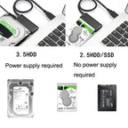 T04 USB3.0 To SATA Easy Drive Cable For 2.5/3.5 Inch Hard Drive Adapter Cable