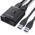 T25 2 In 1 USB3.0 Bidirectional Switch Printer Sharer Splitter