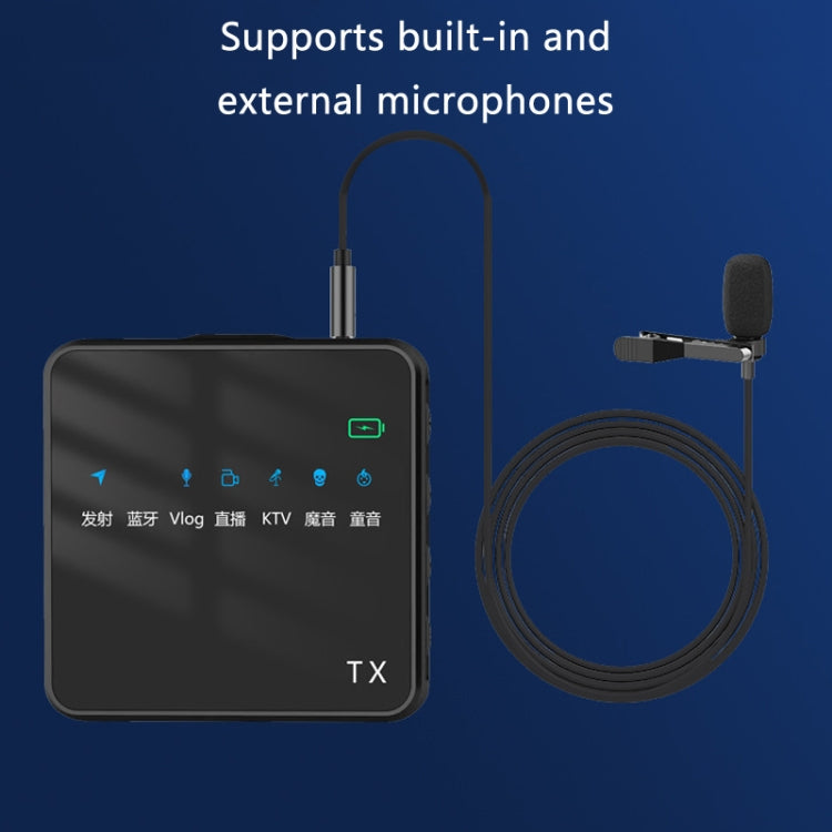 Outdoor Short Video Shooting Noise Reduction Radio Lavalier Microphone, With Bluetooth