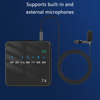 Outdoor Short Video Shooting Noise Reduction Radio Lavalier Microphone, With Bluetooth